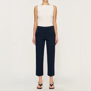 NWT DL1961 Gerri Trouser Twill Pant 26” Marine Navy - Size 28